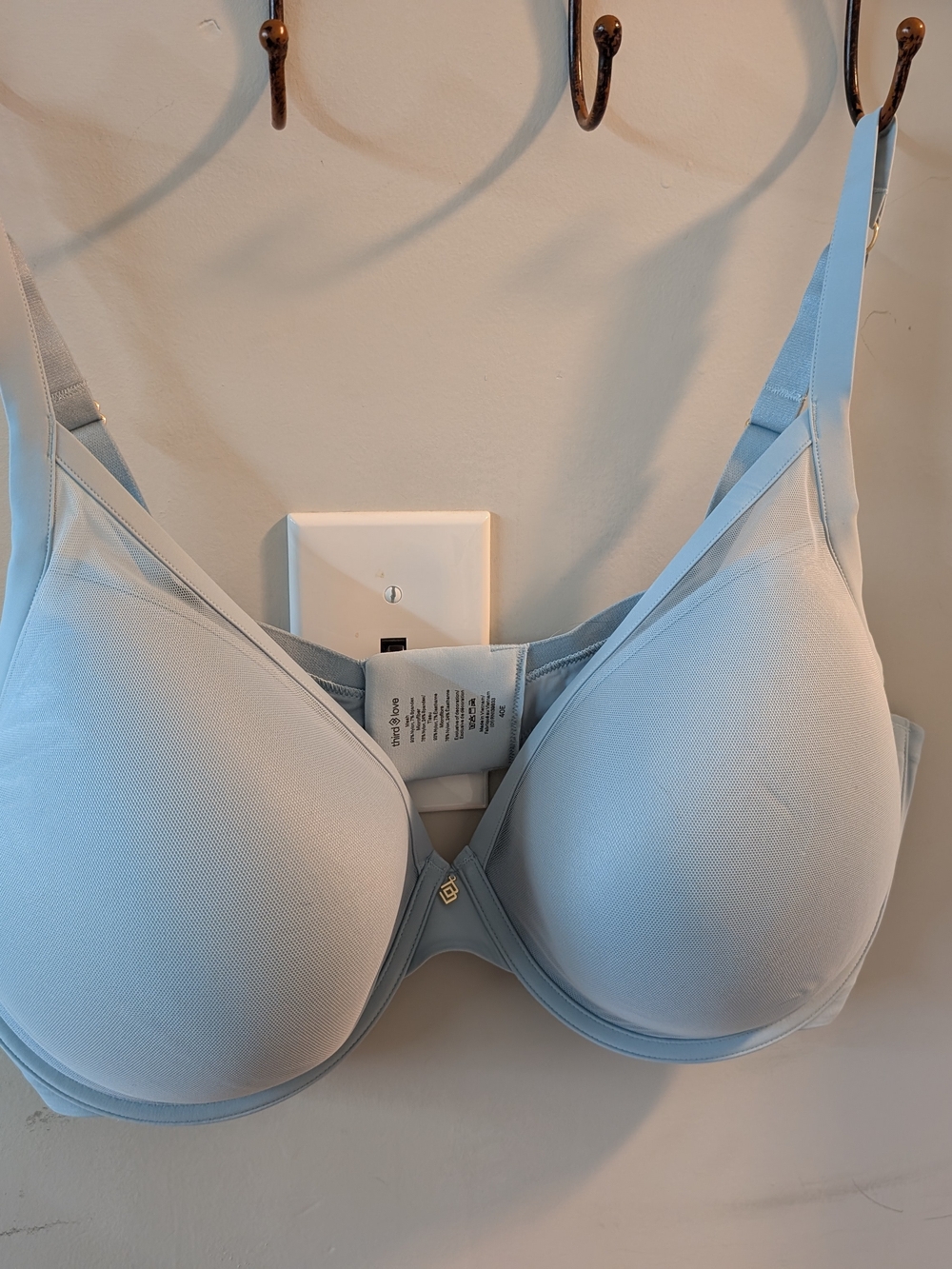 ThirdLove 24/7 Classic Uplift Plunge Bra (40E) Light Blue